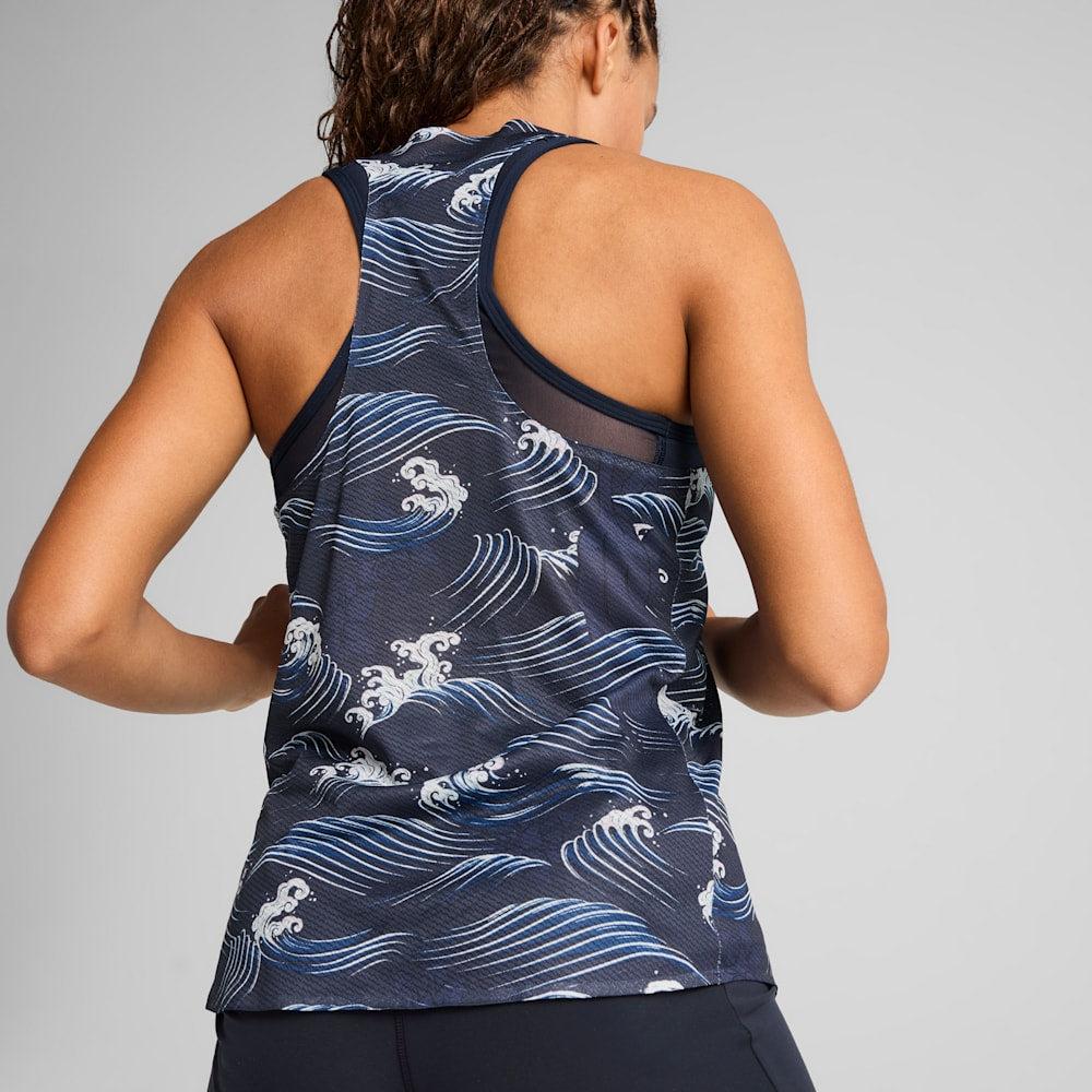 Puma X SaySky Singlet AOP New Navy (Womens) - Frontrunner Colombo